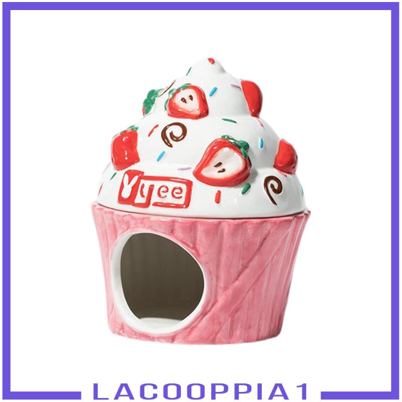 [Lacooppia1] Giường Ngủ Ngoài Trời Cho Hamster Trốn Tìm Hut Habitat Nhím Bằng Gốm