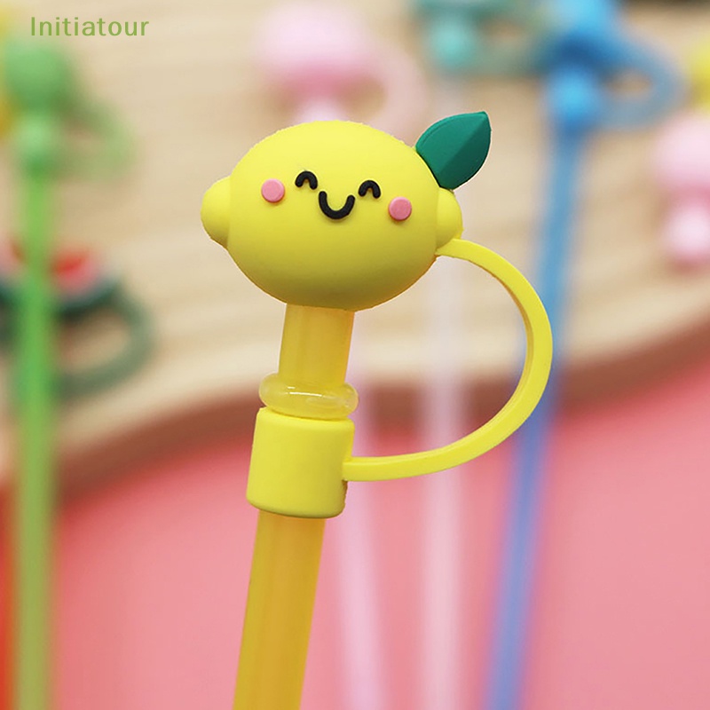 Nắp Đậy Ống Hút Bằng Silicon Chống Bụi Có Thể Tái Sử Dụng Họa Tiết Hoạt Hình