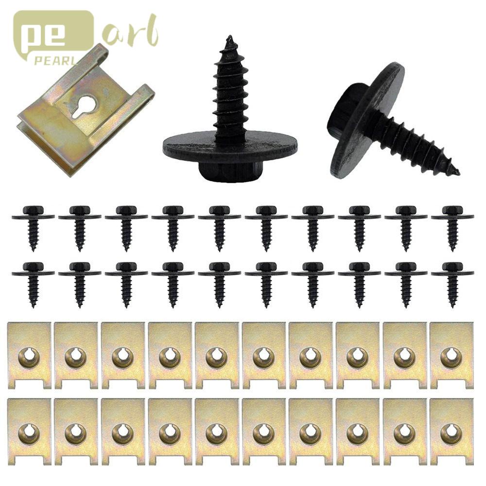 .Bộ 40 Ốc Vít Chữ U Bằng Kim Loại Cho BMW E46 E92 E90 F10