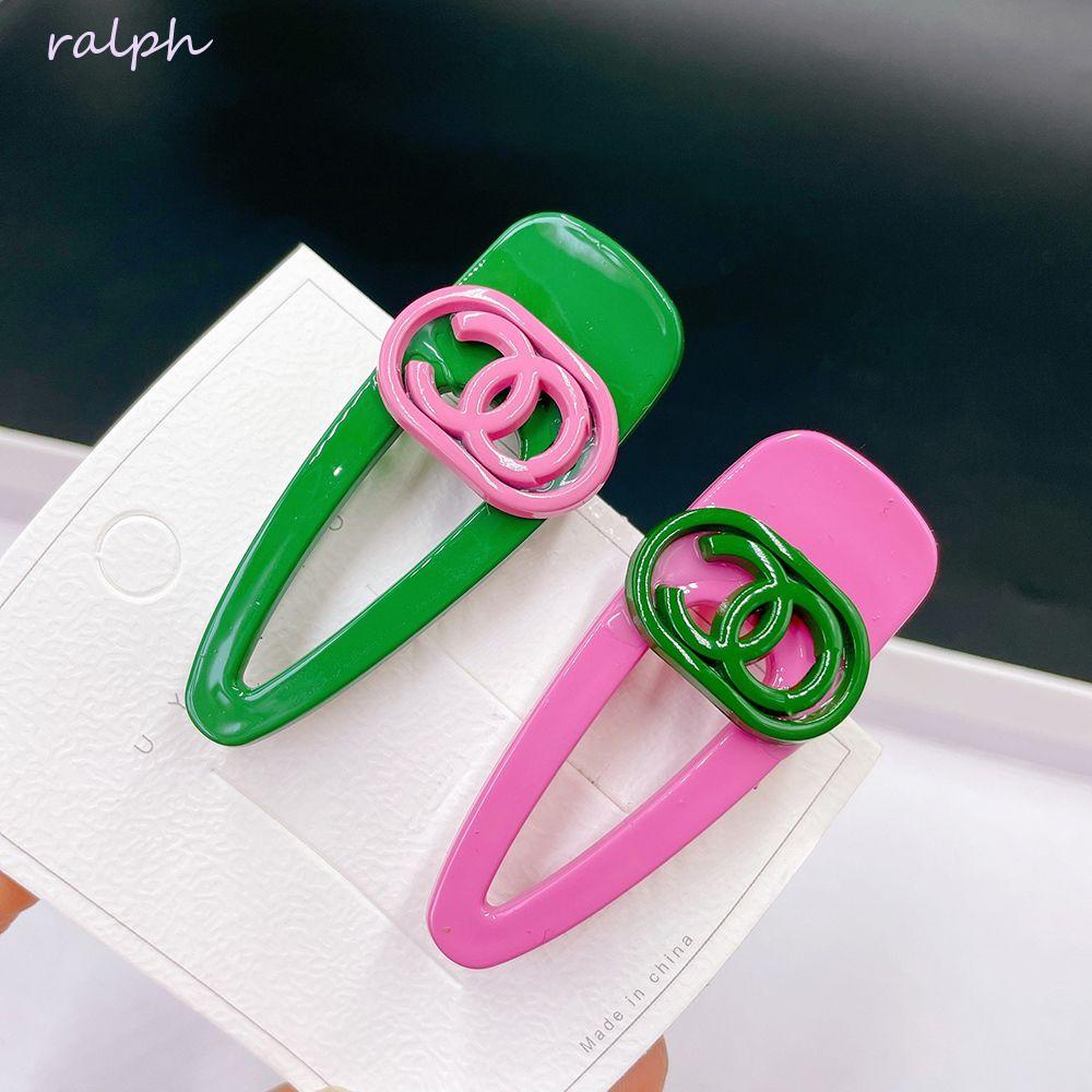 Kẹp Tóc Mỏ Vịt Nhiều Màu Sắc Họa Tiết Chữ Cái Dễ Thương Cổ Điển Dành Cho Bạn Nữ