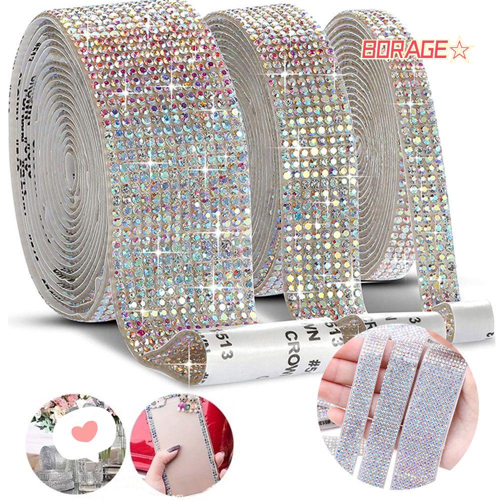Borag 1 Yard Tự Dính|Phụ Kiện May Vá Chuyên Dụng Chất Lượng|Miếng Dán Trang Trí Điện Thoại Lấp Lánh Xinh Xắn