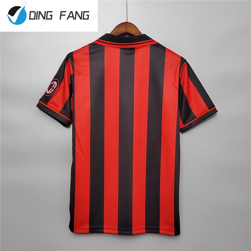 Áo Bóng Đá Đội Tuyển Milan 96-97 Thiết Kế Mới Năng Động Thời Trang