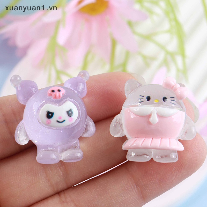 Set 5 Đồ trang trí Búp Bê Hoạt Hình Dạ Quang Trang Trí Xe Hơi