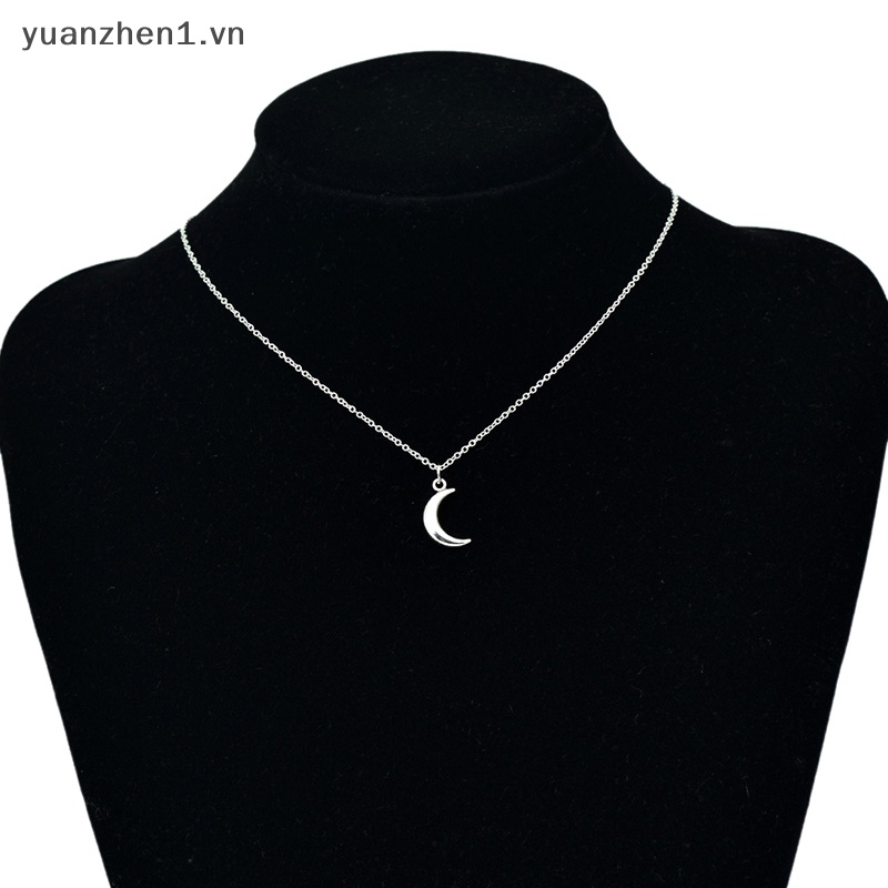 Vòng cổ Kim Loại Mặt Trăng Khuyết Dễ Thương Cho Nữ