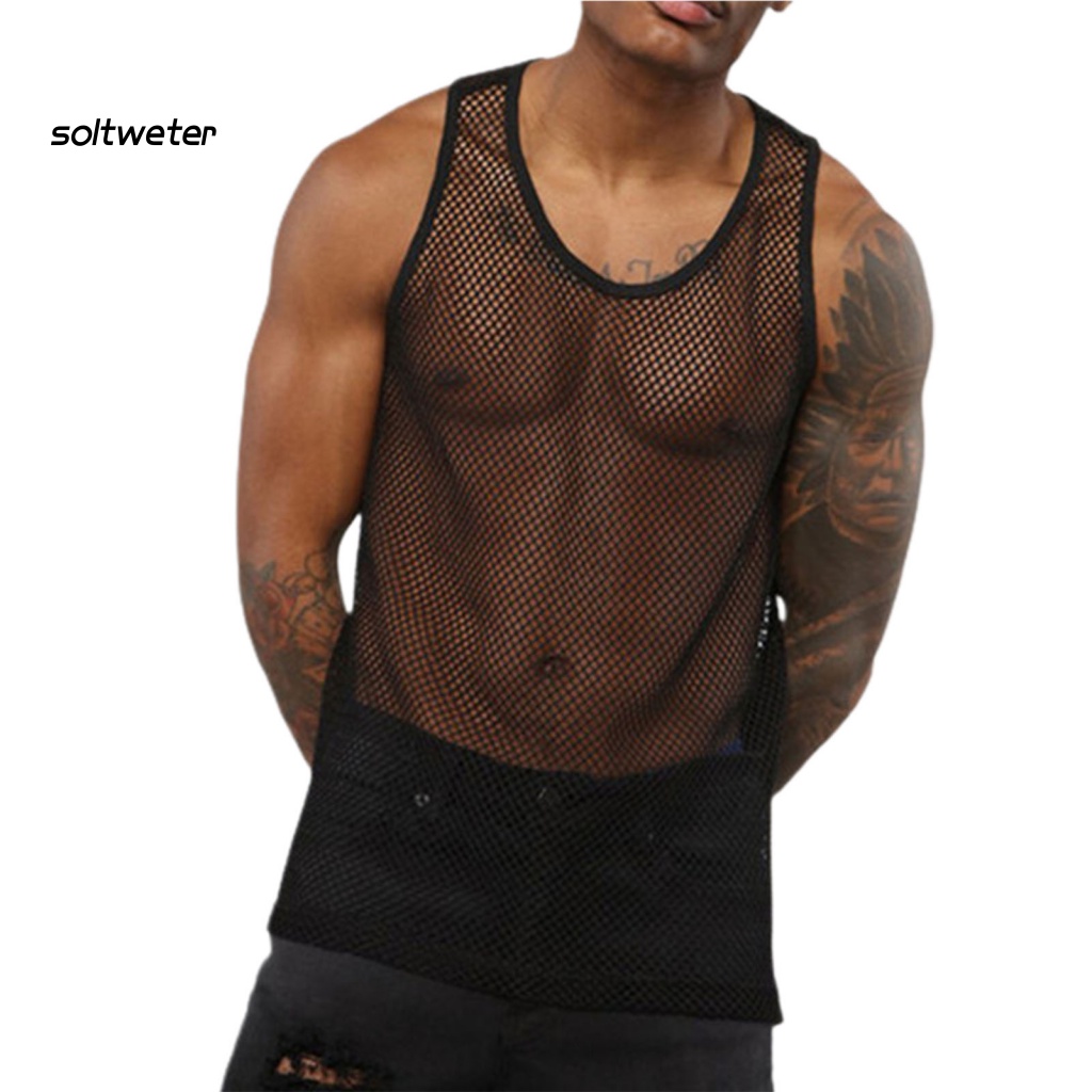 Áo Tank Top Sát Nách Trong Suốt Thoáng Khí Thời Trang Mùa Hè Cá Tính