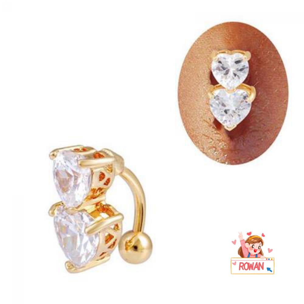 Khuyên Rốn ROWANS Đảo Ngược Mới|Khuyên Xỏ Cơ Thể Đính Đá Cá Tính
