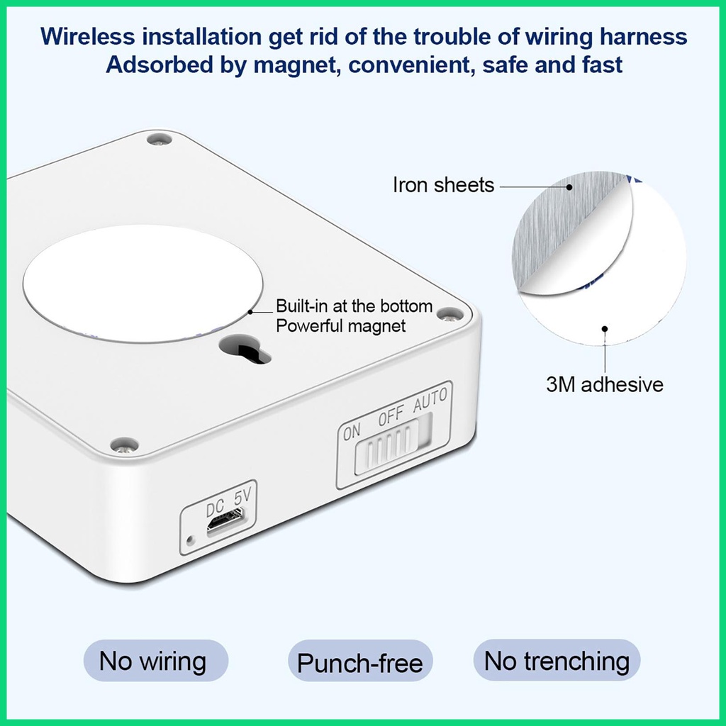 Đèn Ngủ Cảm Biến Tiết Kiệm Năng Lượng Có Thể Sạc Lại Tiện Dụng