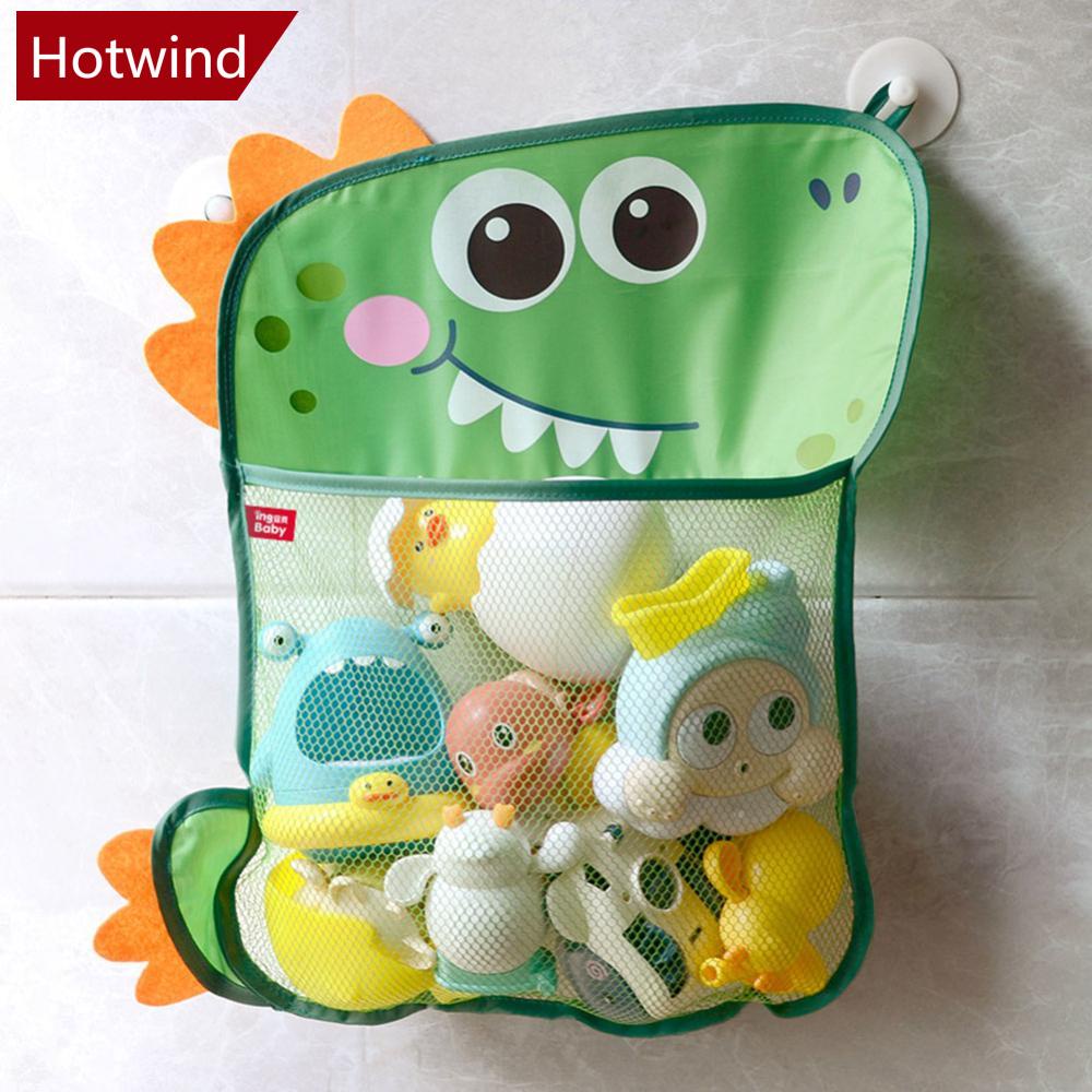 Túi Lưới Đựng Đồ Chơi Nhà Tắm Cho Bé Có Giác Hút Mạnh Hình Vịt / Ếch Dễ Thương H3U1