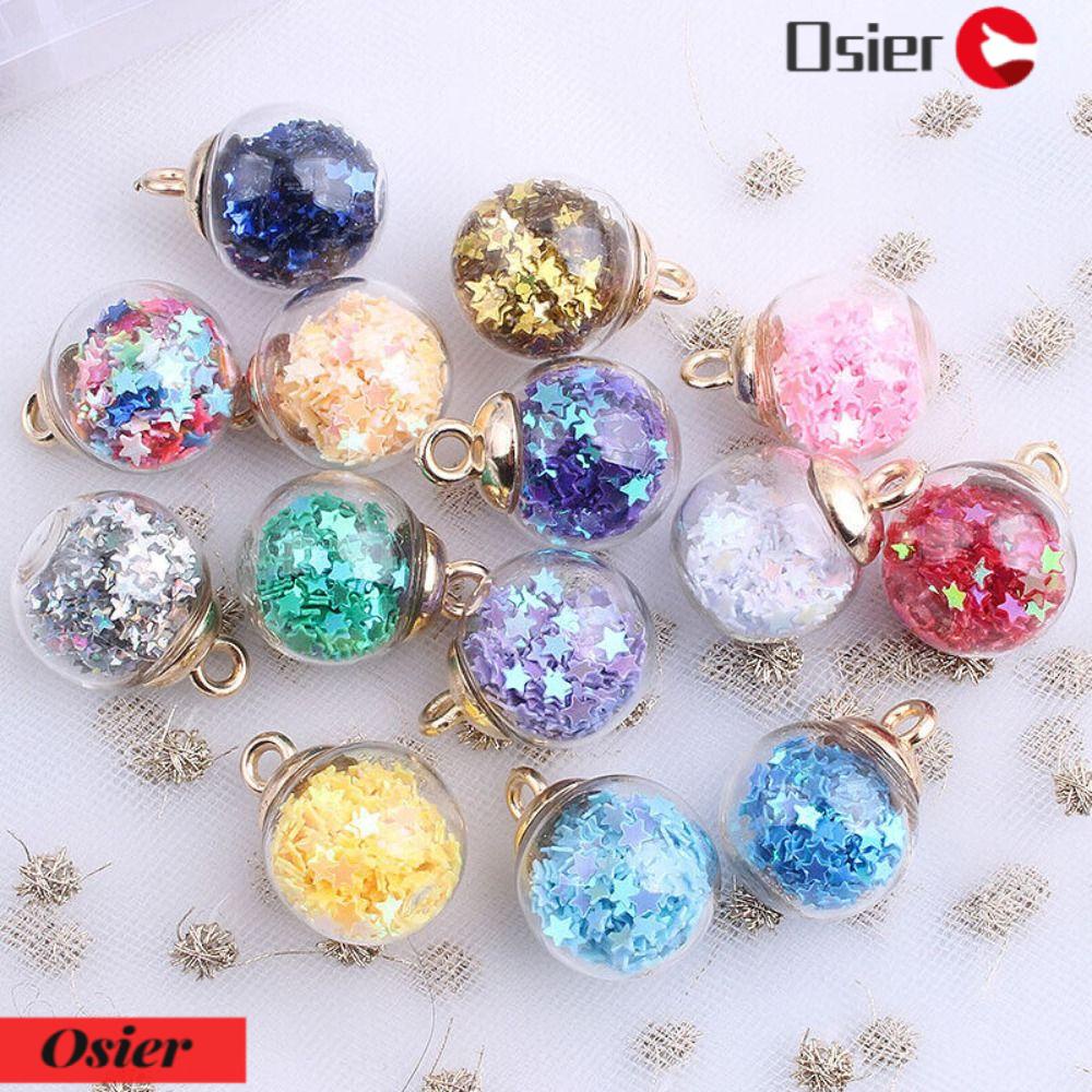 Bộ 1 30 Phụ Kiện Trang Trí Thủ Công Hình Ngôi Sao Năm Cánh Bằng Kính Tròn|Quả Cầu Kính Thủy Tinh Hình Cầu