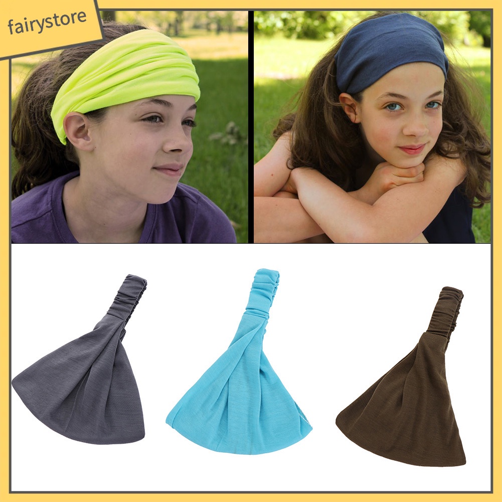 Băng Đô Cài Tóc Màu Trơn Dùng Rửa Mặt / Trang Điểm Tiện Dụng