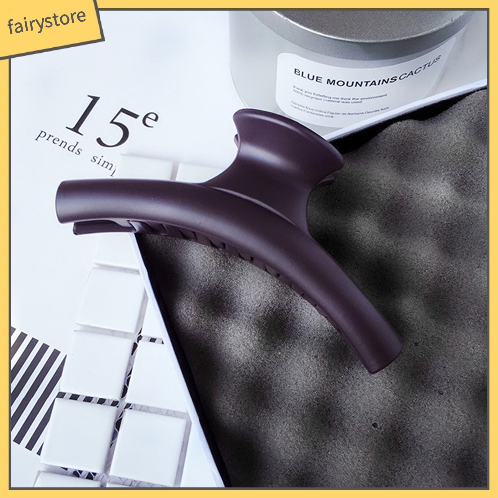 1 Kẹp Tóc Càng Cua Màu Trơn Cỡ Lớn Thời Trang Cho Nữ