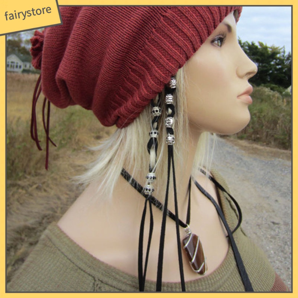 Dây Buộc Tóc Đuôi Ngựa Hình Đầu Lâu 3D Phong Cách Gothic DIY