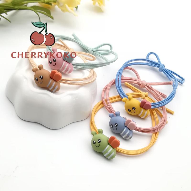 🍒🍒CHERRYKOKO Dây Buộc Tóc Hình Động Vật Con Ong Đáng Yêu
