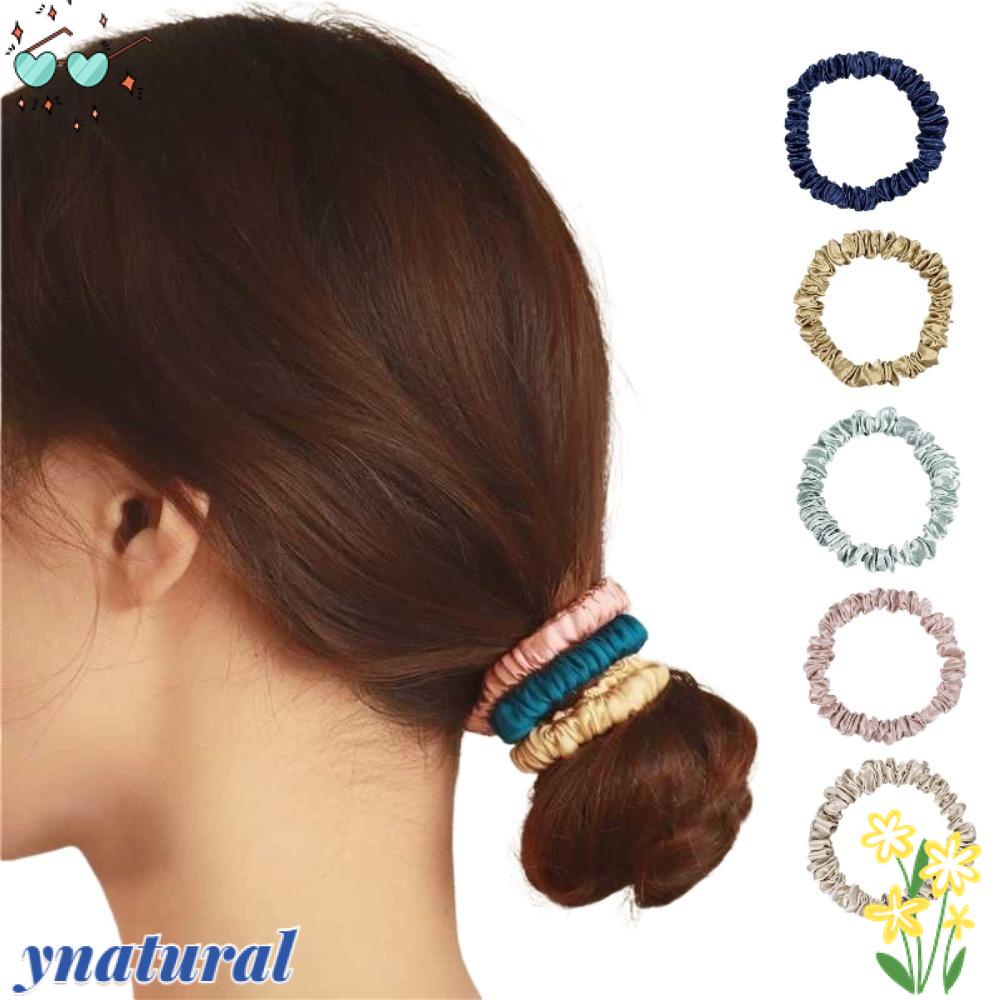 Dây Cột Tóc Lụa Satin Bóng Thời Trang Dành Cho Nữ