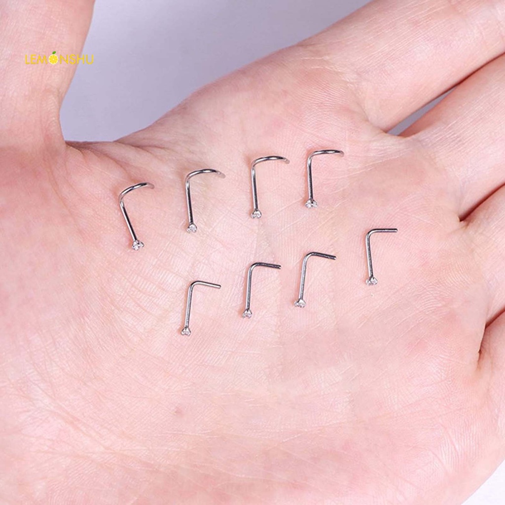 1 Chiếc Khuyên Mũi Thép Titan Đính Đá Zircon Tinh Xảo Cho Bữa Tiệc