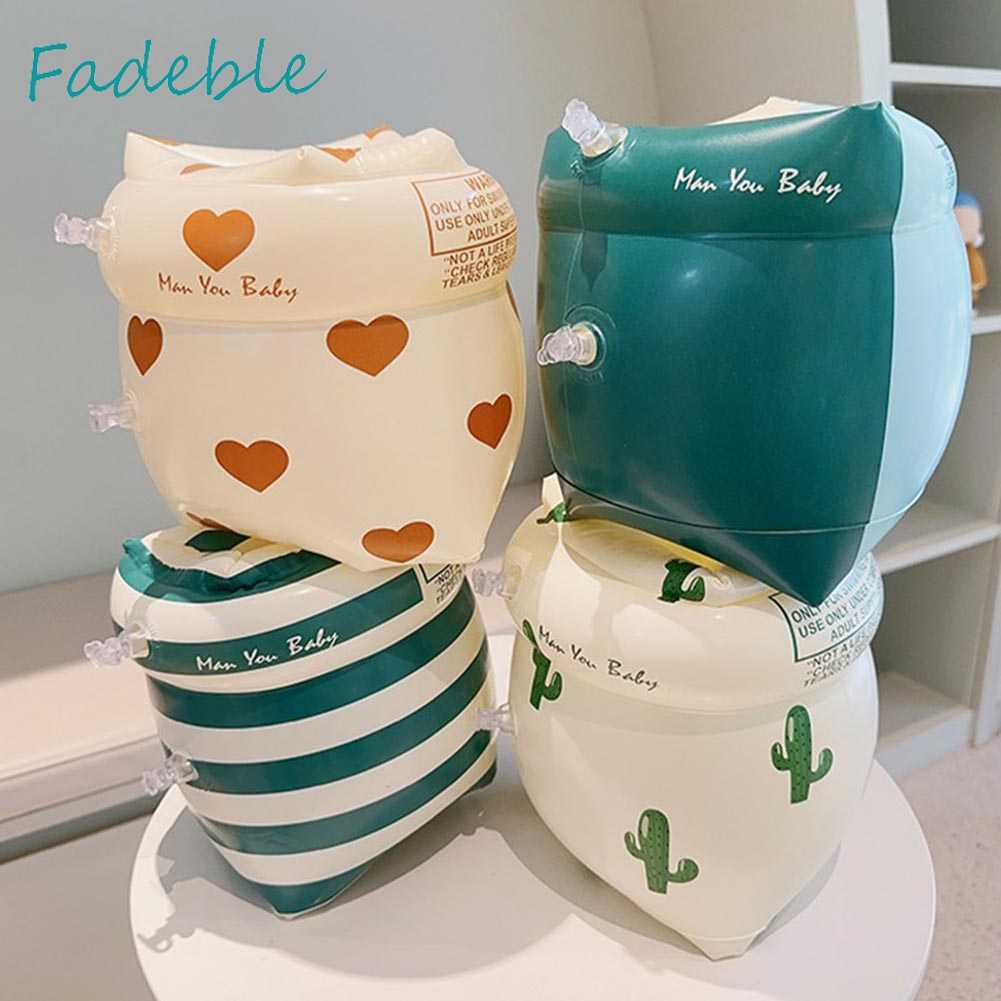 1 Cặp Phao Bơi Bơm Hơi Đeo Cánh Tay Bằng PVC In Họa Tiết Dễ Thương Cho Người