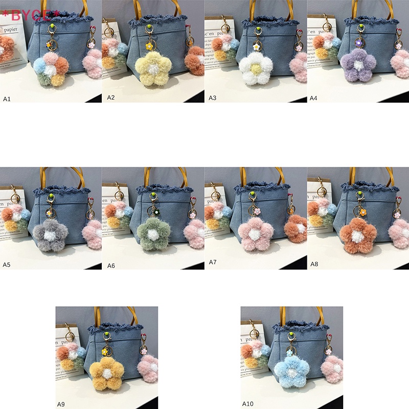 1 Móc Chìa Khóa Hình Bông Hoa Bằng Lông Cho Cặp Đôi Mới