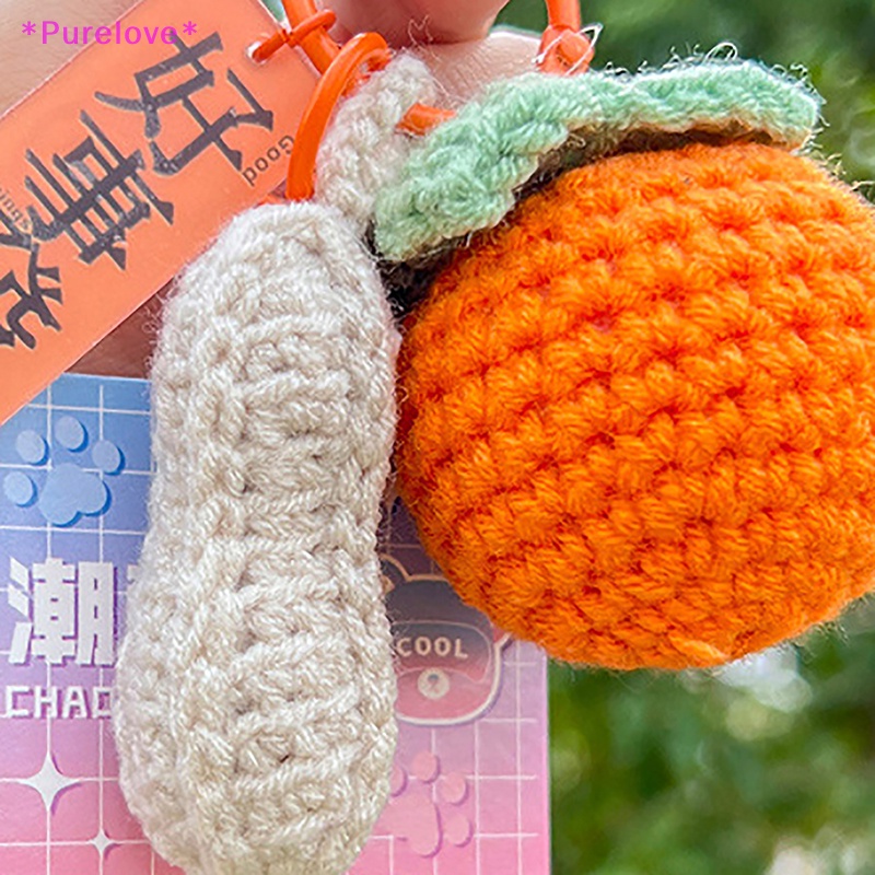 Móc Chìa Khóa Xe Hơi / Túi Xách Đan Tay Hạnh Phúc Thời Trang Cho Cặp Đôi Mới