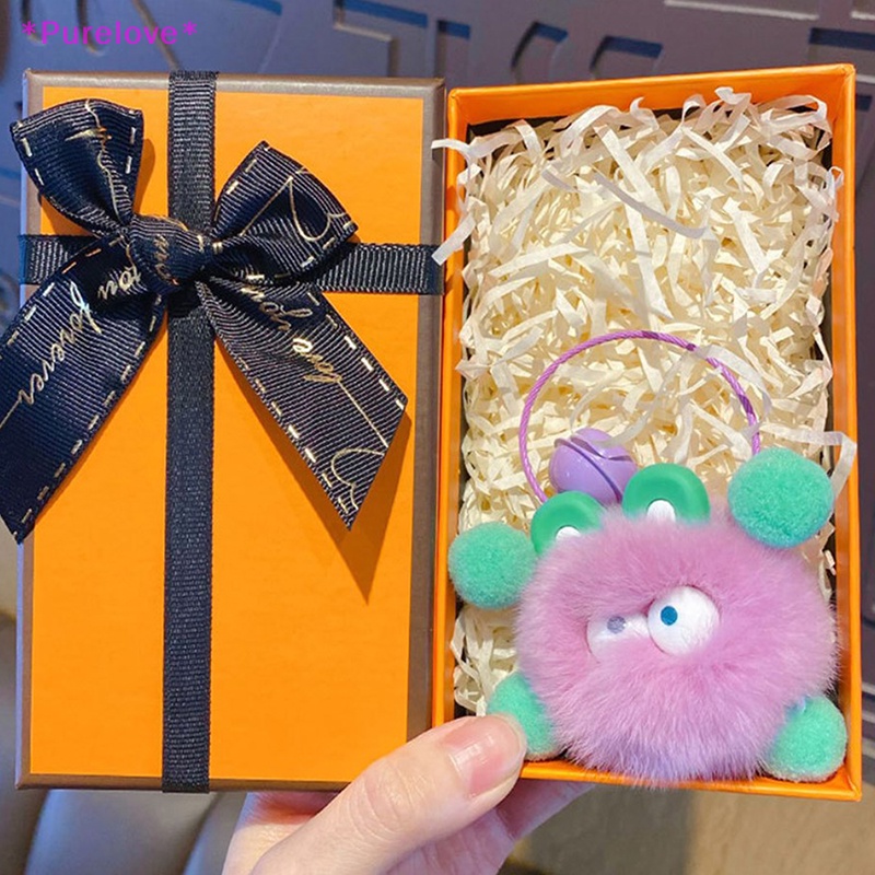 Móc Chìa Khóa Xe Hơi Bằng Lông Thỏ Rex Tự Nhiên Dễ Thương Mới