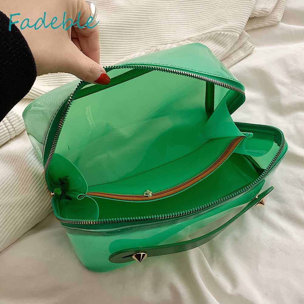 Túi Đựng Đồ Dùng Nhà Tắm Cỡ Lớn Thiết Kế Nhìn Xuyên Thấu Thời Trang Cho Nữ