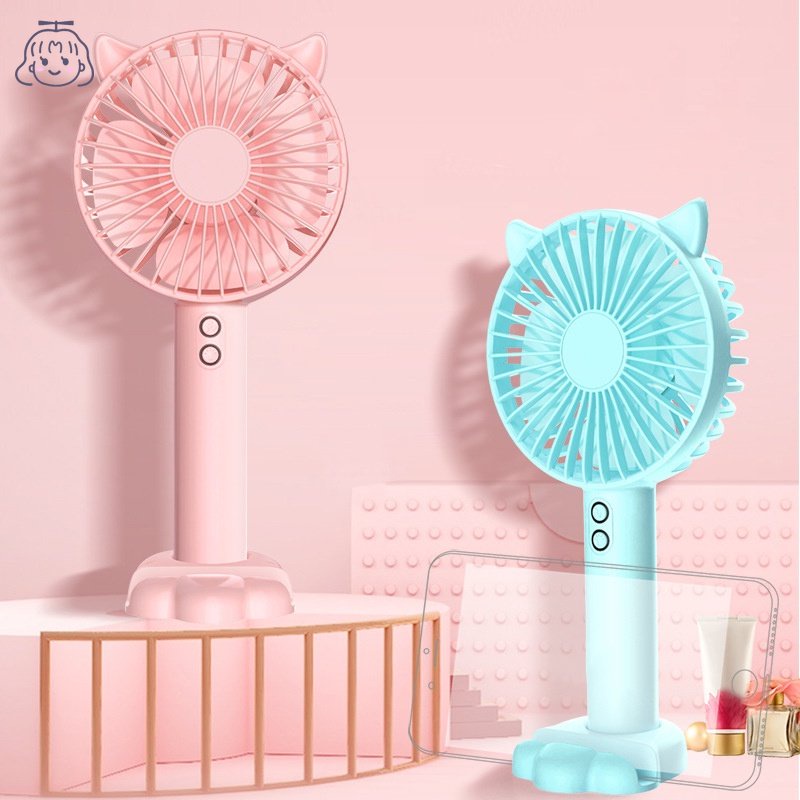 Quạt Mini Cầm Tay Sạc Cổng USB Dễ Thương Dùng Cho Văn Phòng / Ký Túc Xá / Du Lịch
