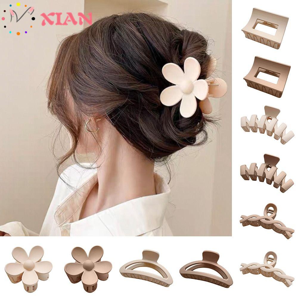 Set 4 Kẹp Tóc Hình Cá Mập Thiết Kế Hình Học Độc Đáo Cho Nữ