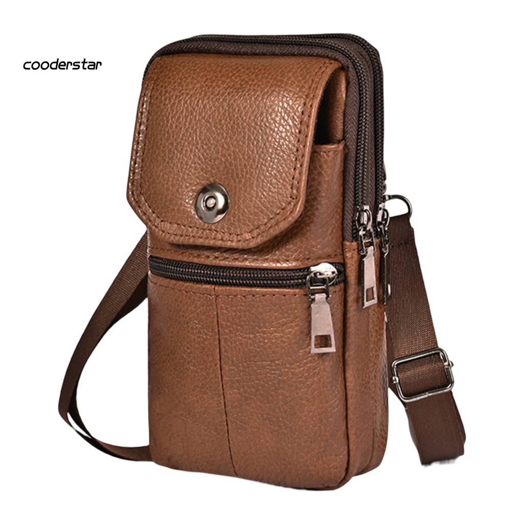 Túi Giả Da Đeo Chéo Mini Đựng Điện Thoại Đa Năng