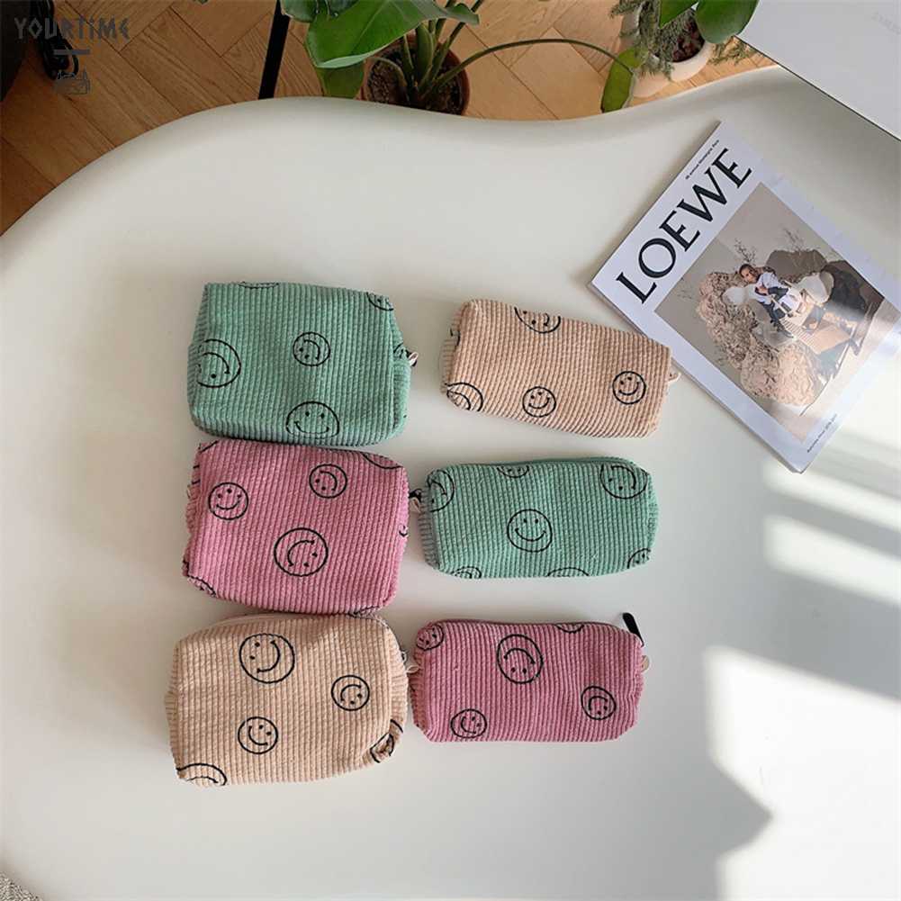 Túi Đựng Mỹ Phẩm Bằng Vải Nhung Có Thể Giặt Sạch Tiện Dụng