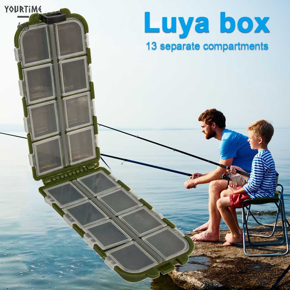 Hộp Đựng Mồi Câu Cá 13 Ngăn Tiện Lợi Ốp