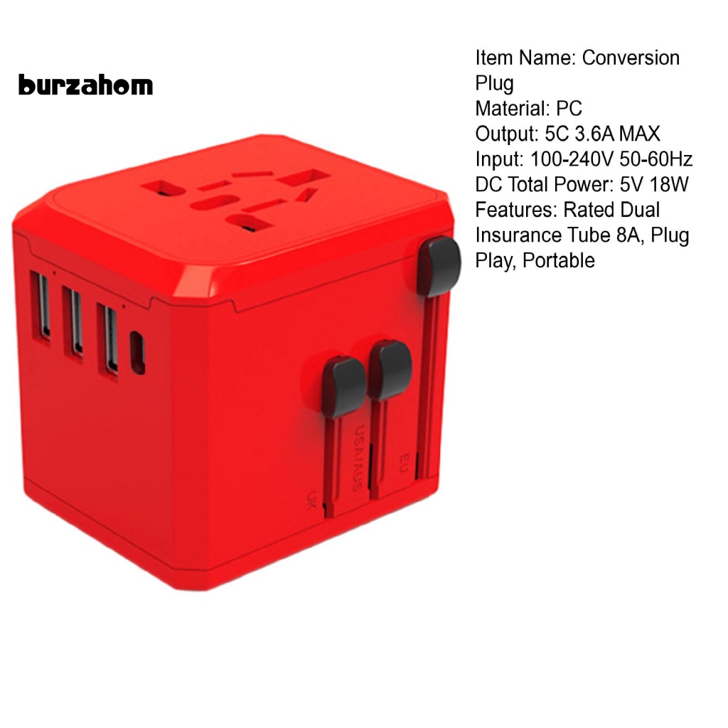 Thiết Bị Chuyển Đổi Nguồn Điện 50-60Hz USB Type-C 100-240V