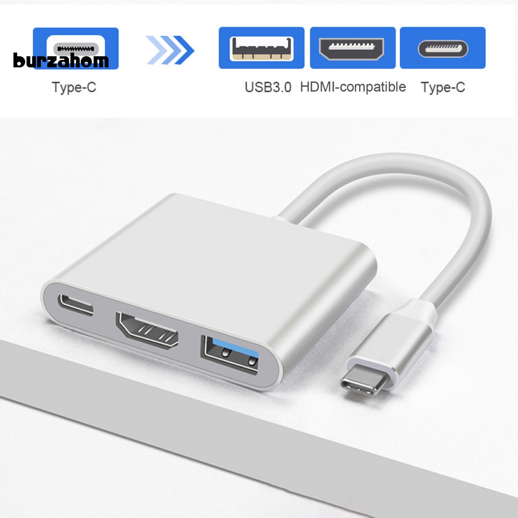 Bộ Chia Cổng USB 3.0 PD Sạc Nhanh 4K 1080P Đầu Ra USB-C Sang HDMI Cho Văn Phòng