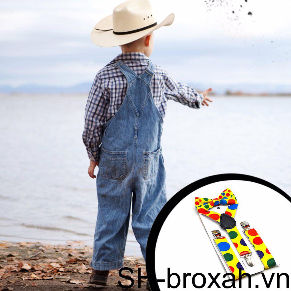 Nơ Đeo Vai Họa Tiết Chấm Bi Nhiều Màu Sắc Có Thể Điều Chỉnh Cho Bé