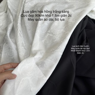 Vải Gấm lụa Hoa, Lụa Gấm Hoa Gió- May Áo Dài, Áo Bà Ba, Bộ Lụa