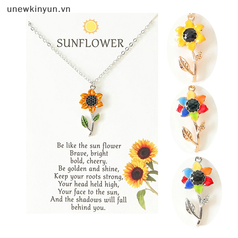 Vòng cổ Mặt Hoa Hướng Dương Thời Trang Cho Nữ