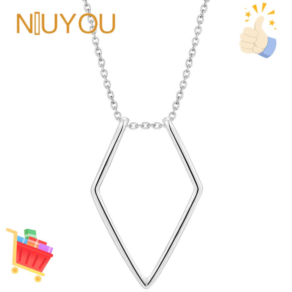 Vòng cổ Bằng Thép Titan Không Gỉ Mặt Hình Thoi Thời Trang Cho Nữ