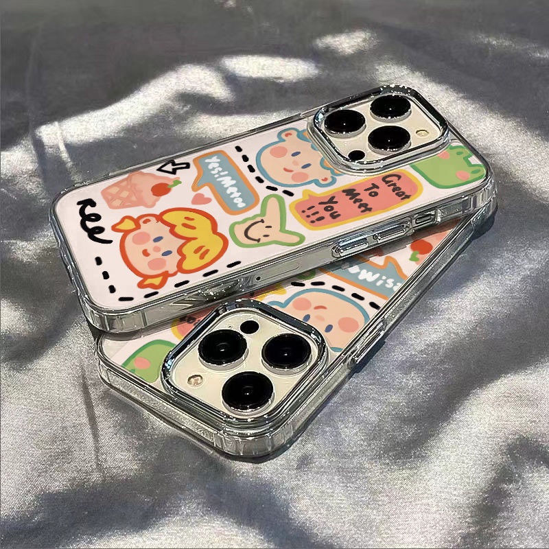 ✅Ốp Điện Thoại Dẻo Họa Tiết Graffiti Thời Trang Chống Sốc Cho iPhone128 591I / plus 7In 11 14pro13max