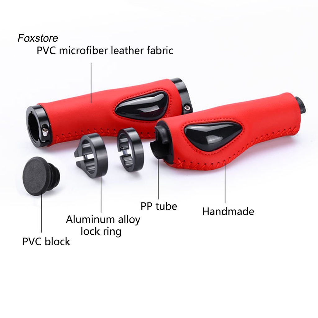 1 Cặp Vỏ Bọc Tay Phanh Xe Đạp Bằng Da Gọn Nhẹ Chống Trượt