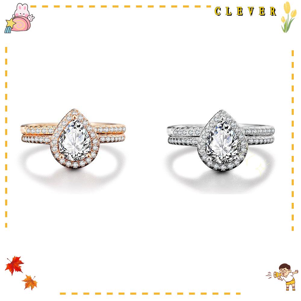 Nhẫn Hình Giọt Nước Thời Trang Cao Cấp Sang Trọng Cho Nữ