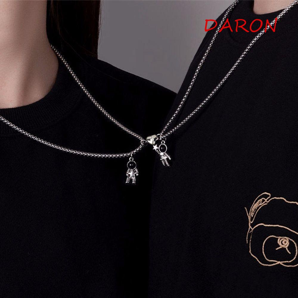 Vòng cổ Mặt Hình Phi Hành Gia Trái Tim Đơn Giản Thời Trang Hip Hop Hàn Quốc Dành Cho Cặp Đôi