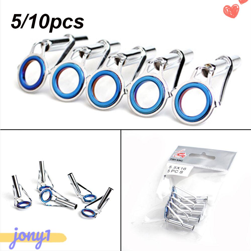 Bộ 5 / 10 Phụ Kiện Dẫn Cần Câu Cá Hình Oval 1-9# Bộ Dụng Cụ Sửa Chữa Vòng Tròn Chuyên Dụng