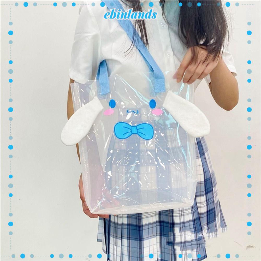 Túi Đeo Chéo Bằng PVC Trong Suốt Họa Tiết Hoạt Hình Melody Dễ Thương Cho Bé Gái