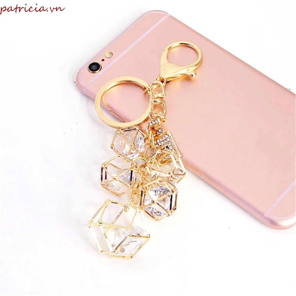 Giá Đỡ Chìa Khóa Trang Trí Nội Thất Xe Hơi Họa Tiết Hình Học Đặc Biệt Cho Nữ