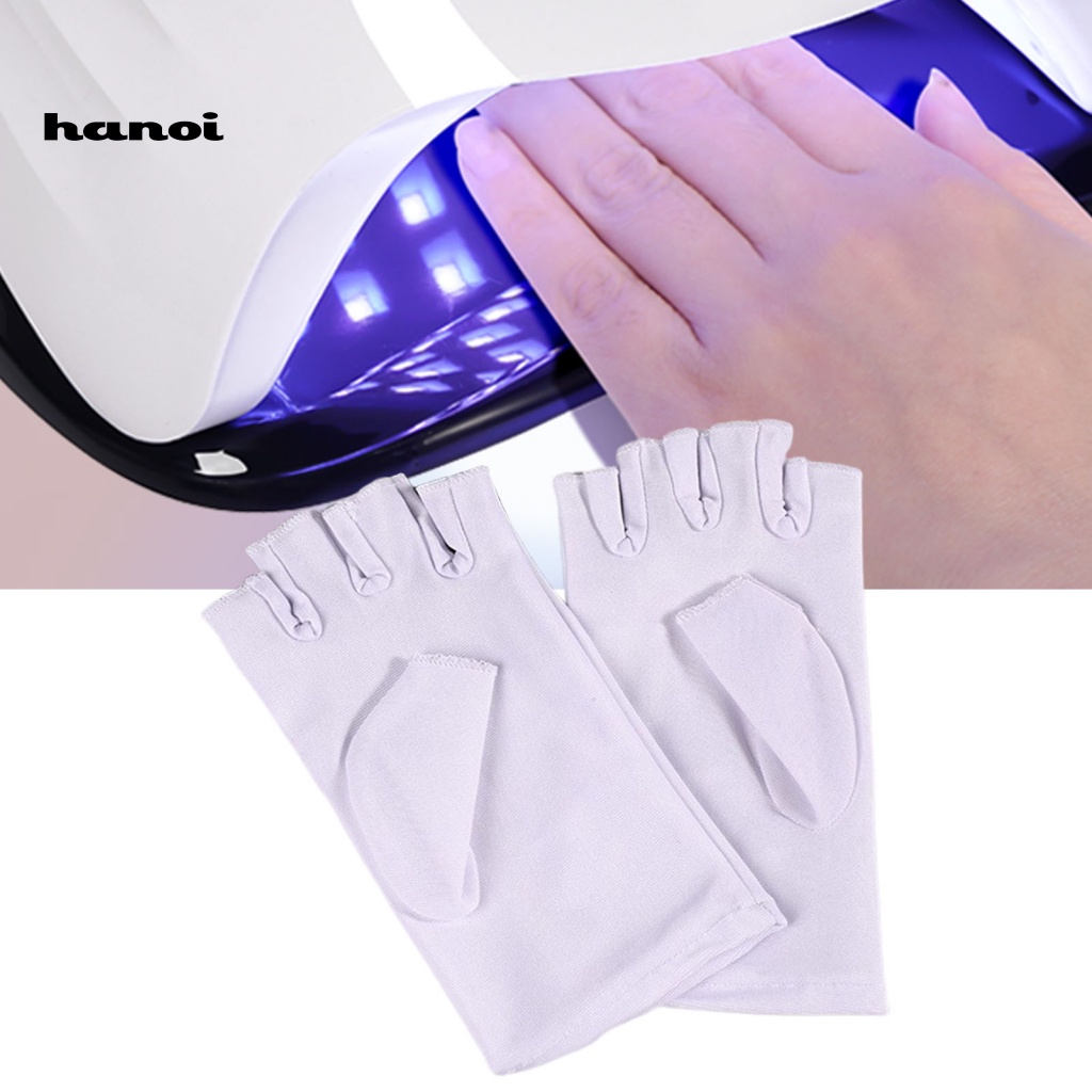 1 Đôi Găng Tay Co Giãn Thoáng Khí Không Để Lại Dấu Ngón Tay Chống Tia UV Khi Lái Xe