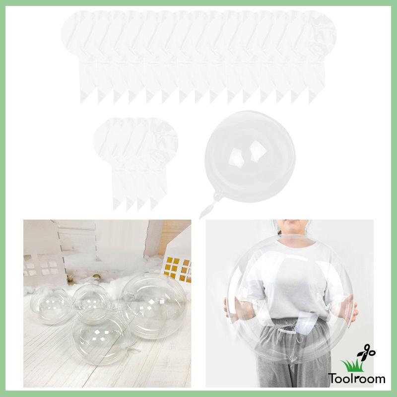 Set 20 Bong Bóng Bobo Trong Suốt Trang Trí Tiệc Cưới / Valentine