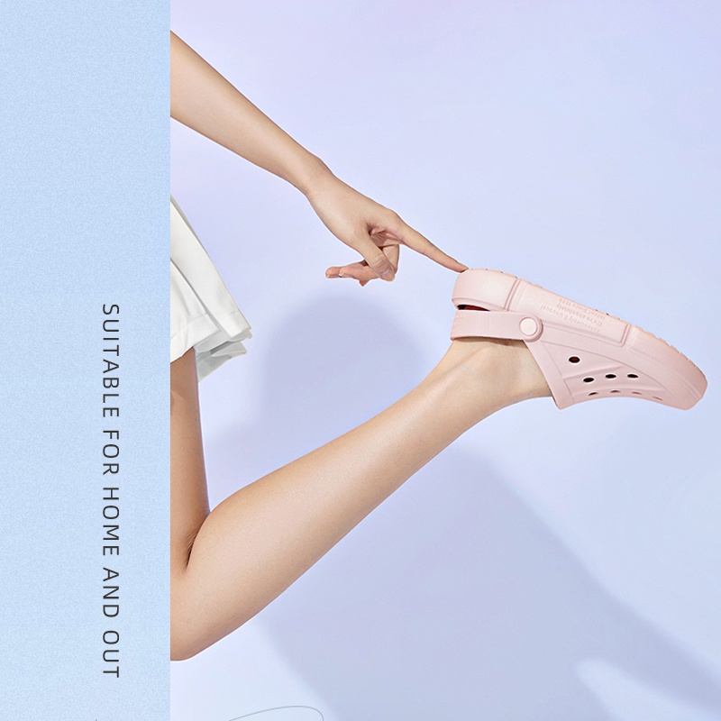 CAMEL SPORTS Sandal lỗ bít mũi đáy dày chống trượt mùa hè cho nữ