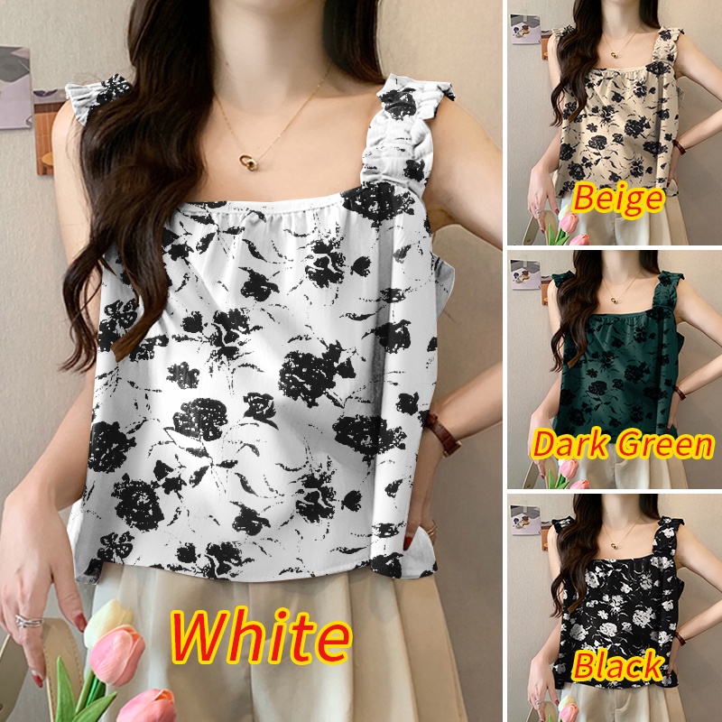 Zanzea Áo Nữ Cộc Tay Cổ Vuông Thời Trang Hàn