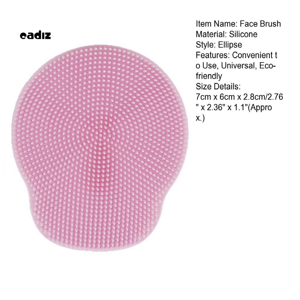 Cọ Rửa Mặt Bằng Silicon Mềm Loại Bỏ Mụn Đầu Đen Trọng Lượng Nhẹ Thoải Mái Thông Dụng Cho Nữ