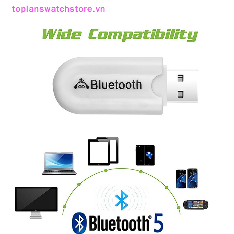 Thiết Bị Nhận Tín Hiệu Bluetooth Không Dây Jack Cắm 3.5mm Cho Máy Tính / Xe Hơi