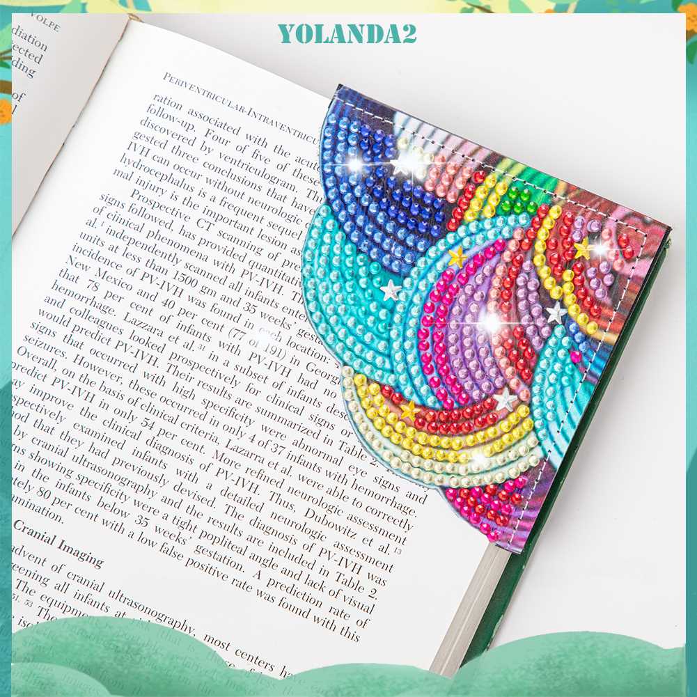 Thẻ Đánh Dấu Trang Sách Hình Tam Giác Bằng Da 5D DIY