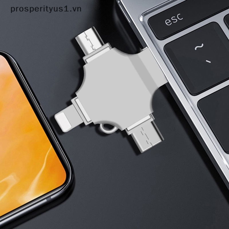 Ổ Đĩa Flash USB 3.0 4 Trong 1 Chuyên Nghiệp Cho Iphone ipad Android Pen Drive